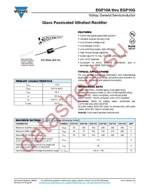 EGP10AHE3/73 datasheet  